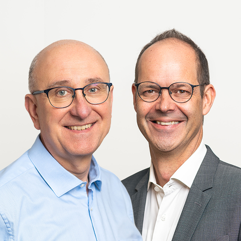 Michel Rohrbach (links) und Alexander Gerlings (rechts), Co-Leiter der Fachagentur IDES