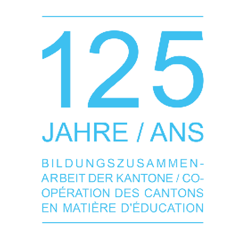 Signet "125 Jahre Bildungszusammenarbeit der Kantone"