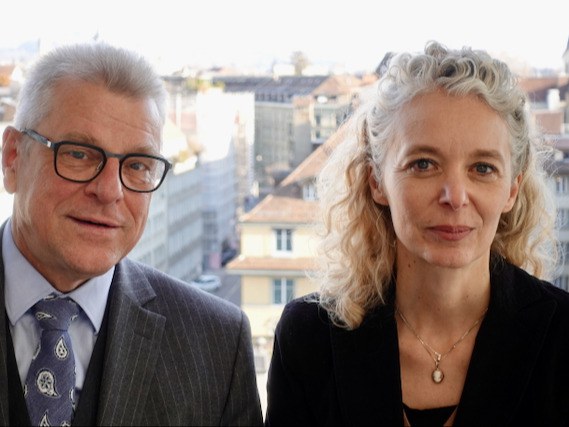 Portrait de Martin Baumgartner (à gauche) et Pascaline Caligiuri (à droite)